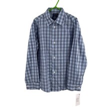 Nautica Plaid Check Button Down Long Sleeve Shirt Boys 7 New - £12.16 GBP