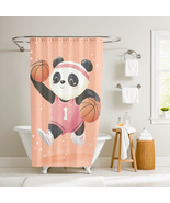 Poppy the Panda Point Guard Shower Curtain by Dancing Littles Jungle - €34,34 EUR