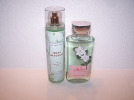 Bath &amp; Body Works Fresh Gardenia 2 Piece Set - Shower Gel &amp; Fragrance Mist - £19.97 GBP