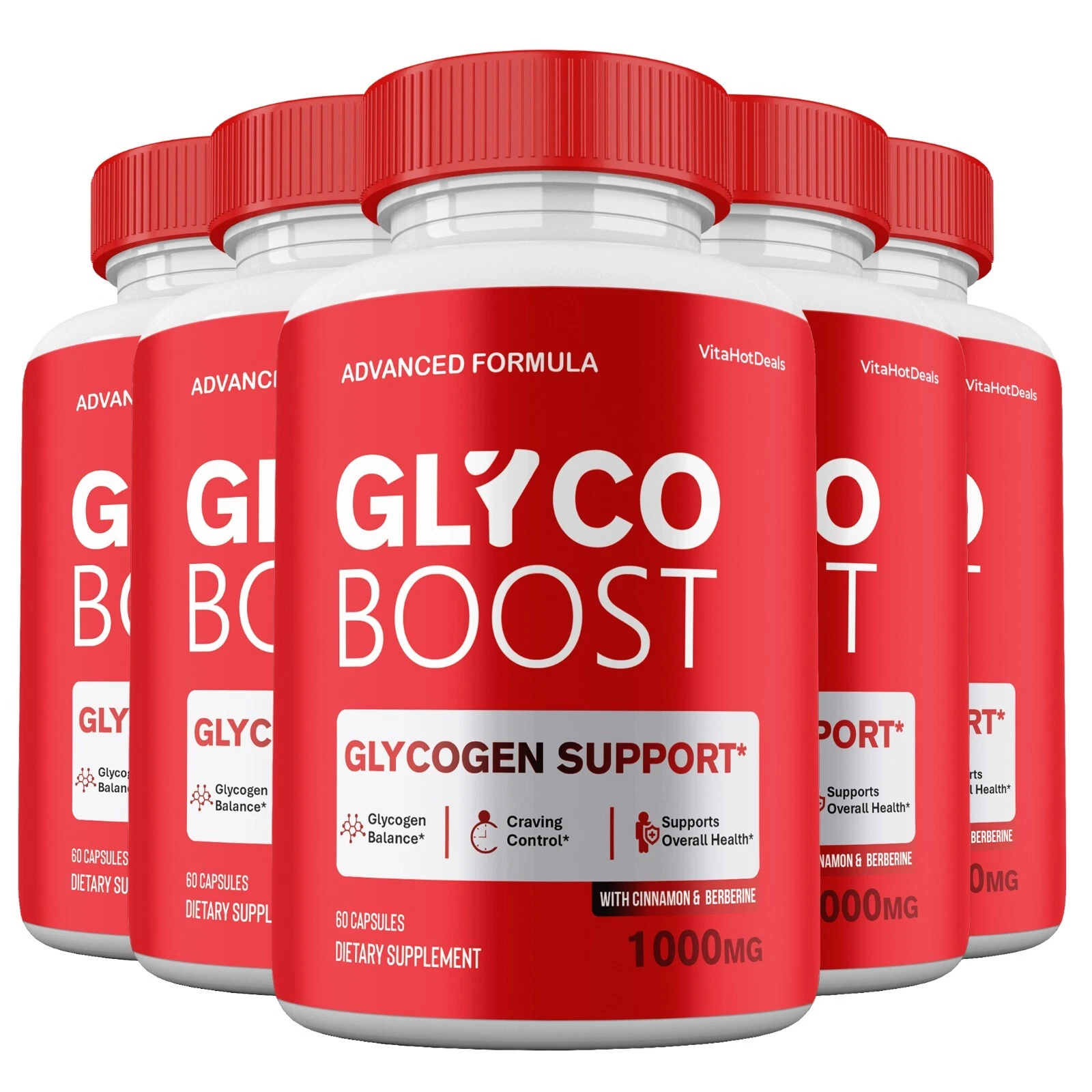 GlycoBoost Capsules – Max Strength Blood Sugar Support (5-Pack) - $1,767.61 MXN