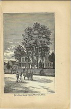 General Garfield&#39;s Home Original 1884 Print First Edition 5 x 7 - £17.98 GBP