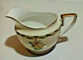 Noritake Green Line M Floral China Creamer Cup Vintage Rare Items - £14.93 GBP