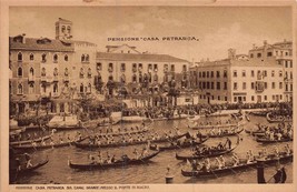 Venezia Italy~Pensione Casa Petrarca~Photo Postcard - £5.32 GBP