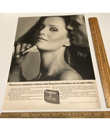 Vintage Print Ad King Oscar Sardines Aphrodisiac Sexy 1970s Ephemera 13&quot;... - £10.73 GBP