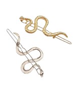 METAL SNAKE HAIR BARRETTES - $111.19 MXN