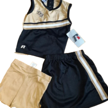 NCAA UCF Golden Knights Girl&#39;s 18 Months 3 Pc Cheerleader Outfit NEW - $24.07