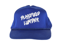 Vintage 90s Distressed Blissfield Lumber Spell Out Roped Snapback Hat AS... - $336.82 MXN