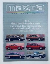 1988 Mazda Cars & Trucks Lineup Dealer Showroom Sales Brochure Guide Catalog - $9.45
