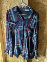 Maurices size 3 ladies button up flannel shirt - $16.63