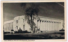 California Postcard RPPC Stockton Post Office Military Free Postage 1942 - £7.82 GBP