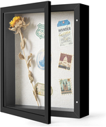 8X10 Shadow Box Frame with Linen Back - Sturdy Memory Display Case of Pi... - $438.40 MXN