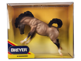 New NIB Retired Classic Breyer Horse #730 Rose Dun Bucking Bronco Mustang Rodeo - £32.74 GBP