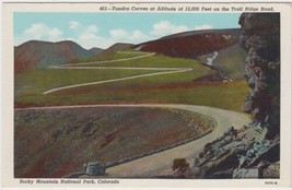 Rocky Mountain National Park Postcard Tundra Curves Trail Ridge Road Unused - £2.38 GBP