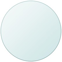 vidaXL Table Top Tempered Glass Round 15.7&quot; - £42.40 GBP