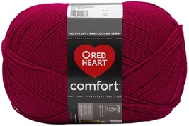 Red Heart Comfort Yarn-Cardinal Red E707D-3181 - £33.90 GBP