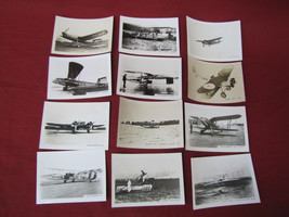 Vintage Lot of 12 Early Aviation WW1/WW2 Plane Photos #1 - £46.66 GBP