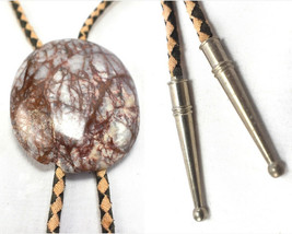 Vintage Bolo Lariat~Neck~Semi-Precious Stone Tie - £19.38 GBP