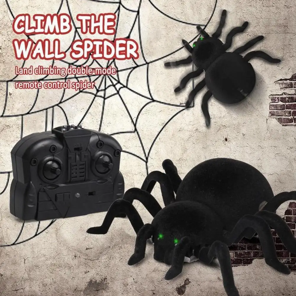 Remote Control Simulation Spider Scary Trick Toy RC Remote Spider Halloween - £60.76 GBP+