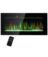 HOMCOM 36&quot; Recessed/Wall Mount Electric Fireplace, 1500W Heater - €174,14 EUR