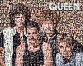 Queen Photo Mosaic Print Art - £27.97 GBP+