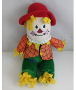 Vintage Scarecrow Gibson Greetings 15&quot; Halloween Fall Decor Plush Toy - €11,04 EUR