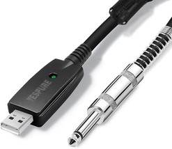 Professional Guitar To Pc Usb Link Recording Cable Lead Adaptor 2.8M/9.2Ft, - $43.94