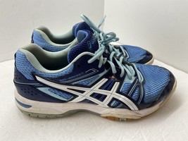 Asics Women&#39;s Gel Rocket Athletic Sneakers Shoes Size 9 B455N Blue - £18.86 GBP