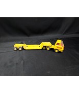 1970s Tonka Yellow Truck Cab Pressed Steel 55010 &amp; Metal Lowbed Trailer ... - $26.33 CAD
