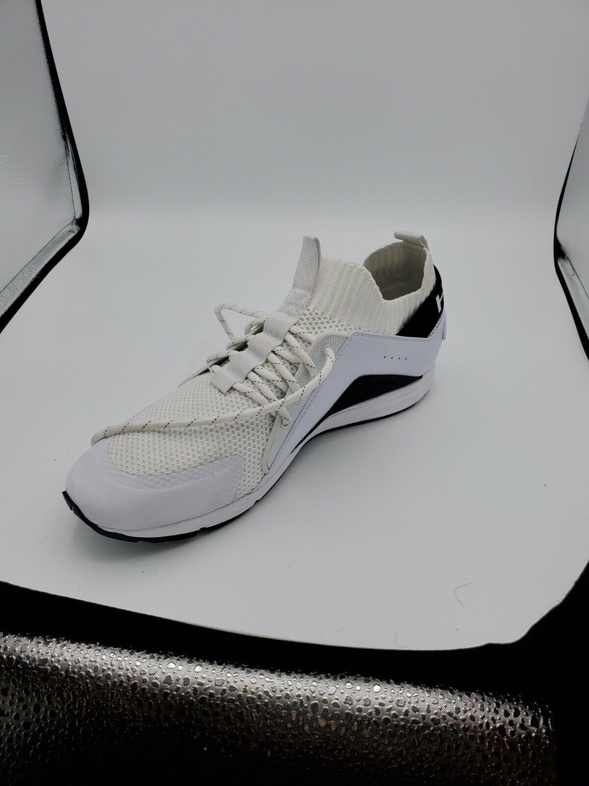 Hugo Boss Footwear Hybrid_Run Mesh/Nylon White Patterned Trainer SZ 11 - $197.01