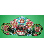 Mask Boma Kala Bali Hindu  Great for Entrance way Hand carved 16&quot; assort... - £67.65 GBP