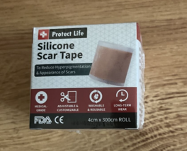 Medical-Grade Silicone Scar Tape Roll  (4cm x 300cm Roll)  NEW - £10.27 GBP