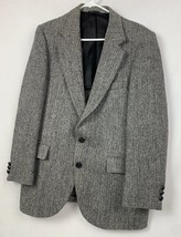 Harris Tweed Men&#39;s Blazer Sport Coat Two Button Wool Jacket Herringbone ... - £47.20 GBP