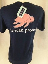 Simply Southern NWT Ladies SMALL Navy &#39;Merican Proper Pink Turtle - £10.49 GBP