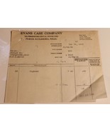 Vintage Evans Case Company Receipt from November 26 1932 Ephemera Massac... - $12.86