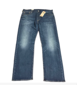 Levi's Mens 501 Dark Original Button Fly Straight Leg Denim Jeans Sz 40 x 31 New - $44.99