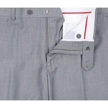 Men Renoir Flat Front Suit Separate Pants Slim Fit Soft Feel 202-2 Light Gray image 4