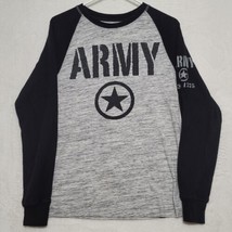 US Army Mens Long Sleeve T Shirt Size Small Star Logo Graphic Black - £12.68 GBP
