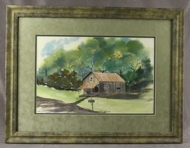 Original Signed Art Watercolor Painting Judy Pospichal GENERAL STORE Antiques - £134.15 GBP