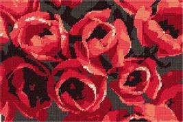 Pepita Needlepoint Canvas: Abstract Tulips, 12&quot; x 8&quot; - £68.36 GBP+