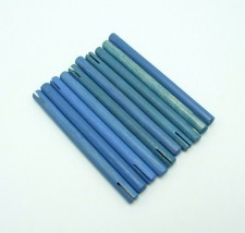 Tinkertoy Rods 10 Blue Replacement Parts 4.75 inch Wooden Tinker Toy Sticks - £7.64 GBP