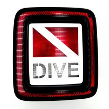 Jeep tail light covers / Scuba diver /  fits 2018-22 Wrangler / JL - £11.86 GBP