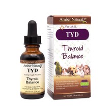 Amber NaturalZ TYD Thyroid Balance Herbal Supplement for Dogs, Cats, Birds, Guin - $26.97+