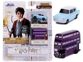 &quot;Harry Potter&quot; 2 piece Set &quot;Nano Hollywood Rides&quot; Diecast Models by Jada - £18.43 GBP