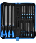 17-Piece Metal File Set With Carrying Case, 4 Large Metal Files, 12, And... - $43.80 CAD