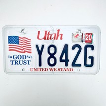 2020 United States Utah United We Stand Passenger License Plate Y842G - $16.82