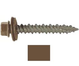 Self-Drilling Roofing Screws, Metal to Wood, Antique Brown, 10 x 1-In., ... - €23,70 EUR