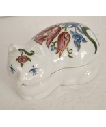 Elizabeth Arden Porcelain Floral Cat Candle Trinket Box Candle No Box Vi... - £10.47 GBP