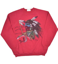 Vintage Native American Indian Sweatshirt Mens XL Red Raglan Air Brush C... - £32.13 GBP