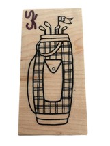 Great Impressions Rubber Stamp Golf Clubs Bag Sports Fathers Day Day Car... - $7.99