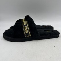 Puma Fluff Slide  Womens Black Casual Sandals Size 8 - $17.82